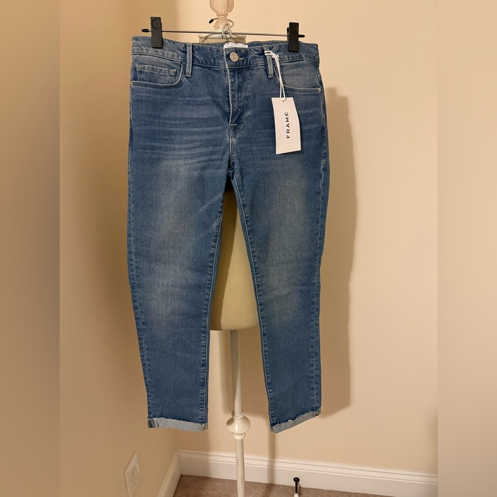 Frame Denim Women's Classic Blue Ankle Jeans